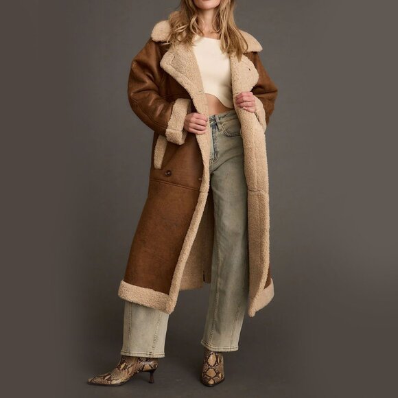 B. Coature Jackets & Blazers - B. Coature Reversible Shearling Coat